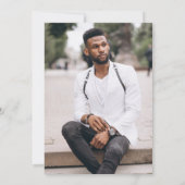 Moderne minimalistische foto hij deed het Afstuder Kaart (Achterkant)