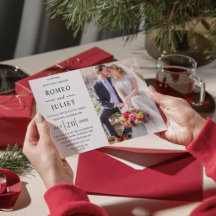 Moderne Minimalistische Foto Huwelijk Aangepast