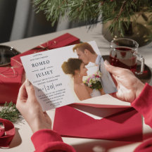 Moderne Minimalistische Foto Huwelijk Aangepast