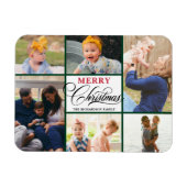 Moderne minimalistische foto-inklage van rood elle magneet (Horizontaal)