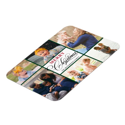 Moderne minimalistische foto-inklage van rood elle magneet (Linkerzijde)