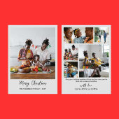 Moderne minimalistische foto-inkuilholiday-Kaart Feestdagenkaart