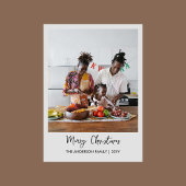 Moderne minimalistische foto-inkuilholiday-Kaart Feestdagenkaart