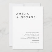 Moderne minimalistische foto kaart (Voorkant)