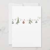 Moderne minimalistische foto Kerstmis Elegant Scri Feestdagenkaart (Achterkant)