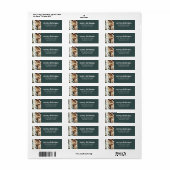 Moderne minimalistische foto met groene vrolijke k etiket (Full Sheet)