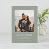 Moderne minimalistische foto met mix & match save the date (Staand voorkant)