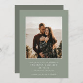 Moderne minimalistische foto met mix & match save the date (Voorkant / Achterkant)