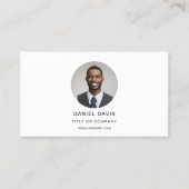 Moderne minimalistische foto met QR Code Social Me Visitekaartje (Voorkant)