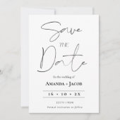 Moderne minimalistische foto op achterkant Bewaar Kaart (Voorkant)