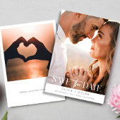 Moderne Minimalistische Foto Save The Date