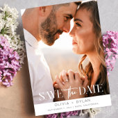 Moderne Minimalistische Foto Save The Date