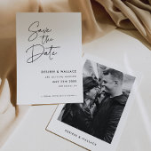 Moderne minimalistische foto save the date