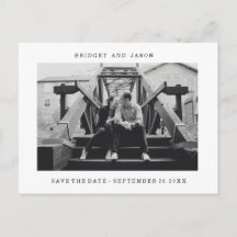 Moderne MINIMALISTISCHE FOTO SAVE THE DATE