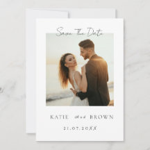 Moderne Minimalistische Foto Save the Date