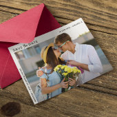 Moderne minimalistische foto Sla de datumkaart op Save The Date