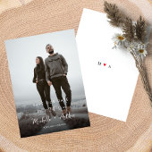 Moderne minimalistische foto Sla de datumkaart op Save The Date