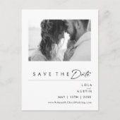 Moderne minimalistische foto sparen het Briefkaart (Voorkant)