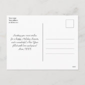 Moderne Minimalistische Foto Vakantie Feestdagenkaart (Achterkant)