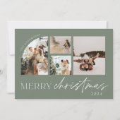 Moderne minimalistische foto vakantie Kaart (Voorkant)