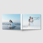 Moderne minimalistische foto van bruiloft gastenboek (Volledig)