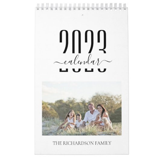 Moderne minimalistische foto van de Aangepaste ree Kalender (Hoes)