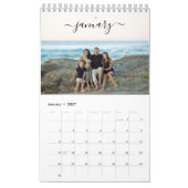 Moderne minimalistische foto van de Aangepaste ree Kalender (Jan 2027)