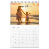 Moderne minimalistische foto van de Aangepaste ree Kalender (Mar 2027)