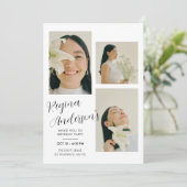 Moderne minimalistische foto verjaardag kaart (Staand voorkant)