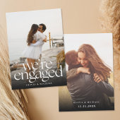 Moderne Minimalistische Foto Verloving Aankondigin