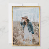 Moderne, minimalistische foto-verrassing 50 kaart (Achterkant)