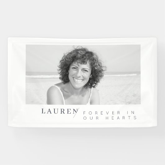 Moderne, minimalistische foto voor altijd in ons h spandoek (Horizontaal)