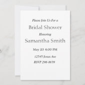 Moderne, minimalistische foto-Vrijgezellenfeest va Kaart (Achterkant)