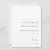 Moderne minimalistische foto vrolijk en getrouwd feestdagenkaart (Achterkant)