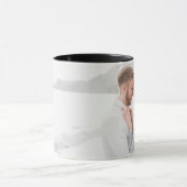 Moderne minimalistische foto Zwart & Wit Betrokken Mok (Midden)