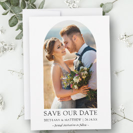 Moderne minimalistische fotoArch bespaart onze dat Save The Date