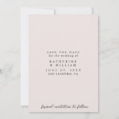 Moderne, Minimalistische Fotobased Save The Date K (Achterkant)