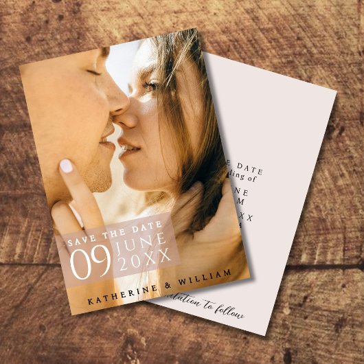Moderne, Minimalistische Fotobased Save The Date K