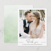 Moderne minimalistische fotobruiloft - Hartelijk d (Voorkant / Achterkant)