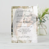 Moderne, minimalistische fotobruiloft kaart (Staand voorkant)