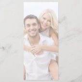 Moderne minimalistische fotobruiloft menu (Achterkant)