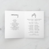 Moderne, minimalistische fotobruiloft programma (Binnen)