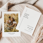 Moderne minimalistische fotobruiloft save the date