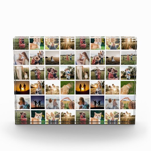 Moderne minimalistische fotocollage fotoblok (Voorkant)