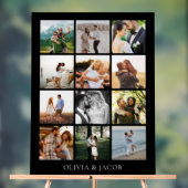 Moderne minimalistische fotogalerij bruiloft acryl bord (Neutraal)