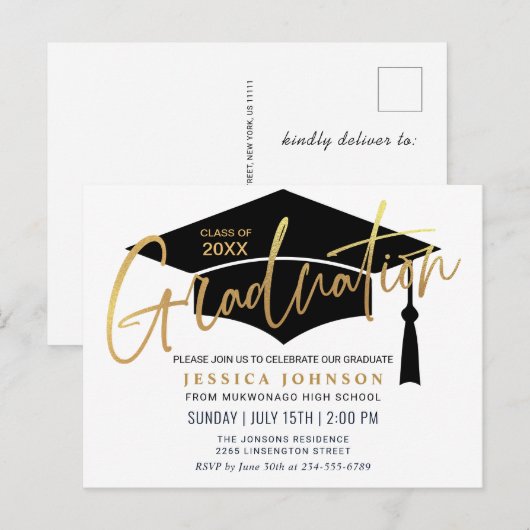 Moderne minimalistische fotograaf PHOTO Aankondigingskaart (Voorkant / Achterkant)