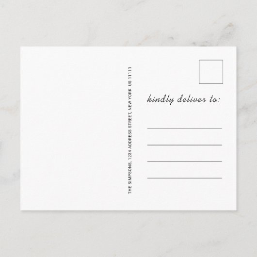 Moderne minimalistische fotograaf PHOTO Aankondigingskaart (Achterkant)