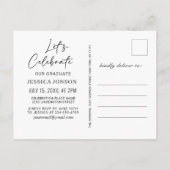 Moderne minimalistische fotograaf PHOTO Aankondigingskaart (Achterkant)