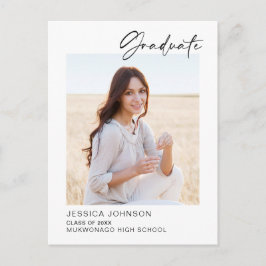 Moderne minimalistische fotograaf PHOTO Aankondigingskaart