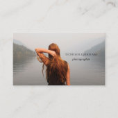 Moderne minimalistische fotograaf visitekaartje (Voorkant)